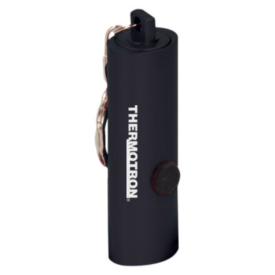 Thermotron - Black 3-LED Laserable Flashlight with Keychain Thumbnail