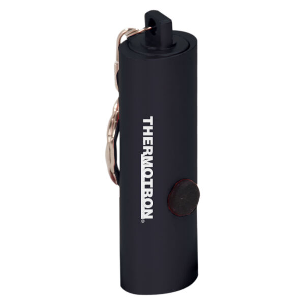 Thermotron - Black 3-LED Laserable Flashlight with Keychain Thumbnail